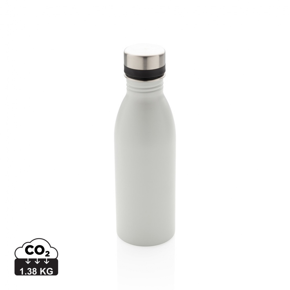Logo trade promotional giveaways image of: Deluxe stainless steel water bottle