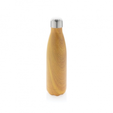 Logotrade corporate gift picture of: Vacuum insulated stainless steel bottle with wood print