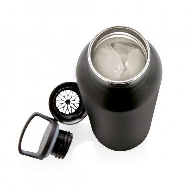 Logo trade business gift photo of: Vacuum insulated leak proof standard mouth bottle