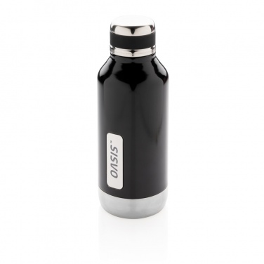 Logotrade advertising products photo of: Leak proof vacuum bottle with logo plate