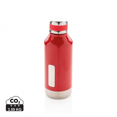 Logo trade promotional giveaways picture of: Leak proof vacuum bottle with logo plate