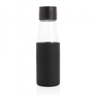 Logotrade promotional merchandise image of: Ukiyo glass hydration tracking bottle with sleeve