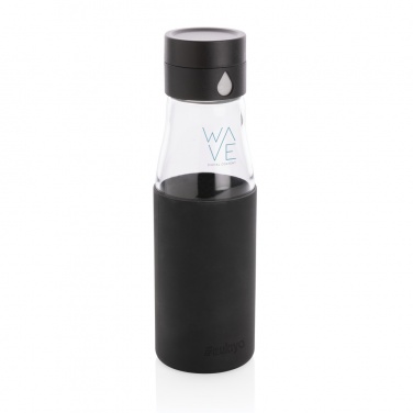 Logotrade promotional item image of: Ukiyo glass hydration tracking bottle with sleeve