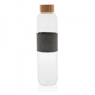 Logo trade promotional giveaways picture of: Impact borosilicate glass bottle with bamboo lid