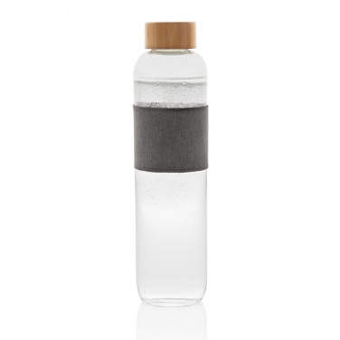 Logo trade corporate gifts image of: Impact borosilicate glass bottle with bamboo lid