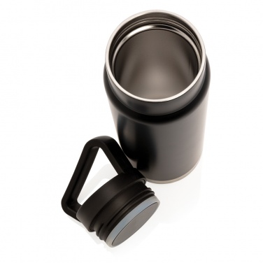 Logo trade promotional products image of: Leakproof vacuum on-the-go bottle with handle