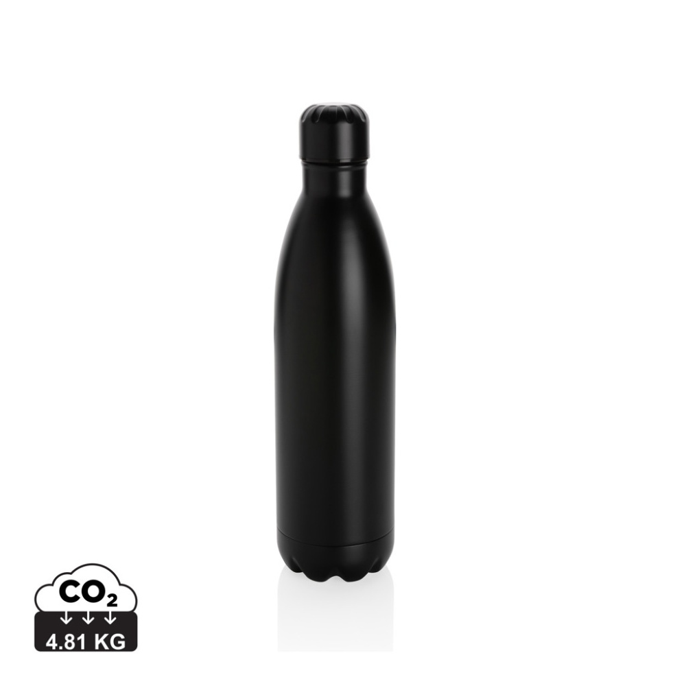 Logo trade corporate gifts image of: Solid colour vacuum stainless steel bottle 750ml
