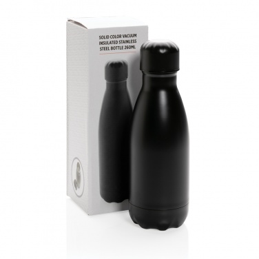 Logotrade advertising product image of: Solid colour vacuum stainless steel bottle 260ml