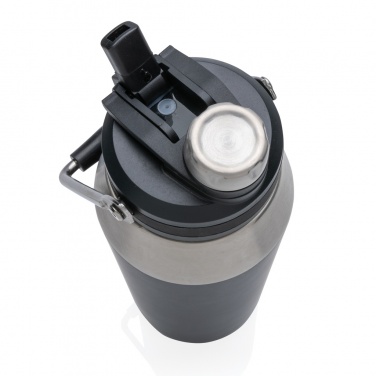 Logo trade promotional items image of: Vacuum stainless steel dual function lid bottle 1L