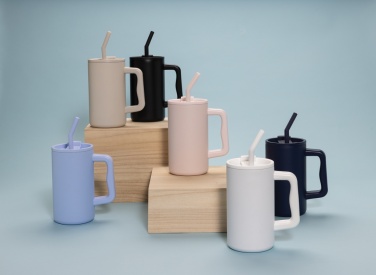 Logotrade corporate gift picture of: Cube RCS certified recycled steel mug 800ml