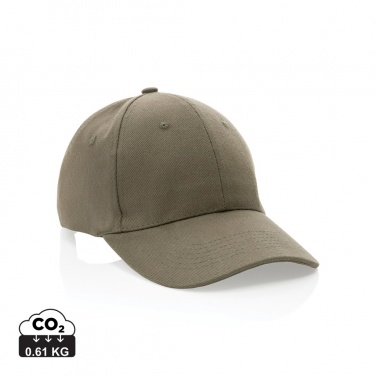 Logotrade promotional gift picture of: Impact 6 panel 280gr Recycled cotton cap with AWARE™ tracer