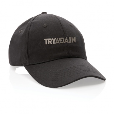 Logo trade promotional products picture of: Impact 6 panel 190gr Recycled cotton cap with AWARE™ tracer