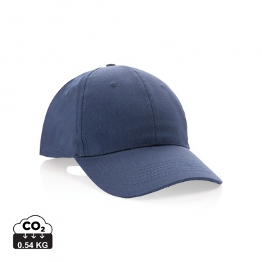 Logo trade promotional gift photo of: Impact 6 panel 190gr Recycled cotton cap with AWARE™ tracer