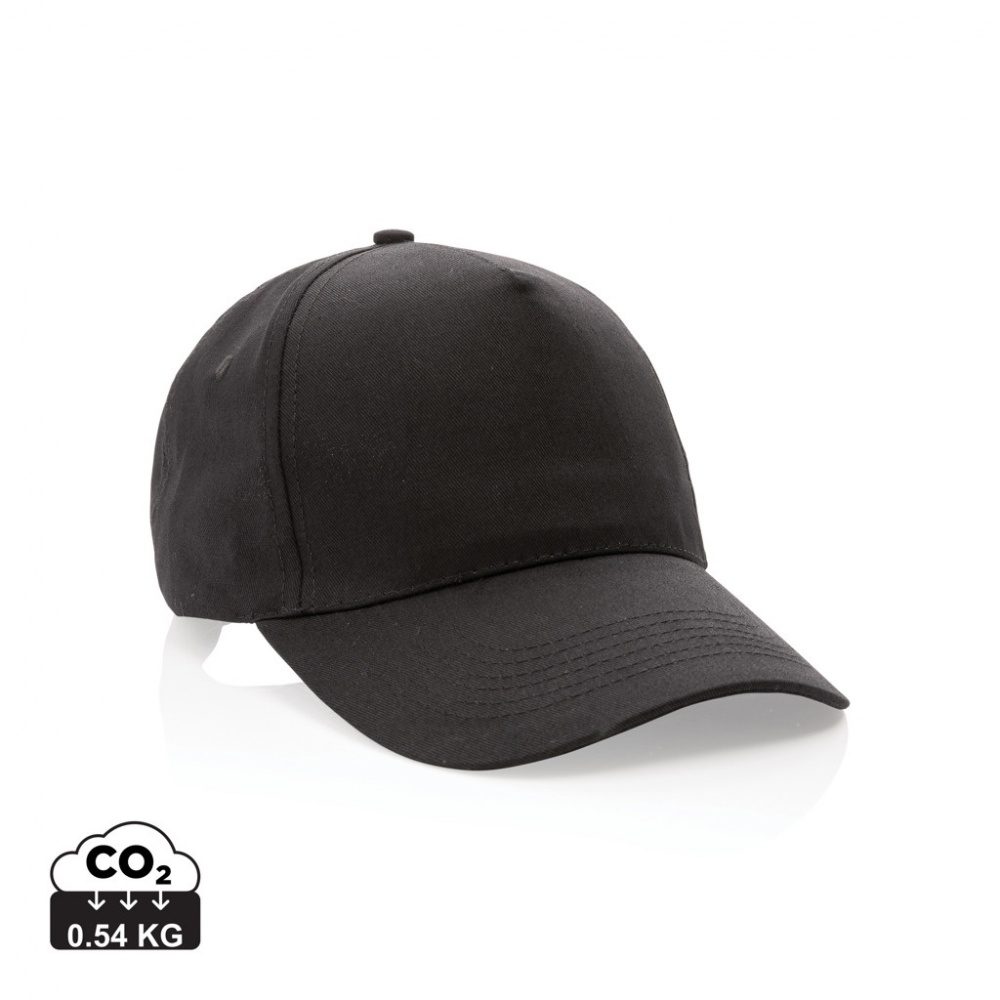 Logo trade business gift photo of: Impact 5 panel 190gr Recycled cotton cap with AWARE™ tracer