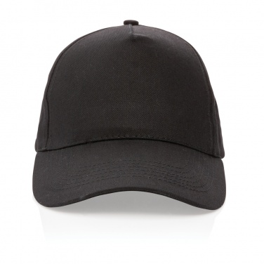 Logo trade promotional items image of: Impact 5 panel 190gr Recycled cotton cap with AWARE™ tracer