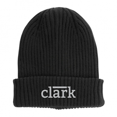 Logo trade promotional gifts image of: Impact AWARE™  Polylana® double knitted beanie