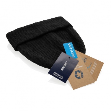 Logo trade promotional item photo of: Pryor AWARE™ Polylana® beanie with cuff
