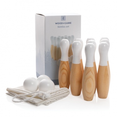 Logotrade promotional gift picture of: Wooden skittles set