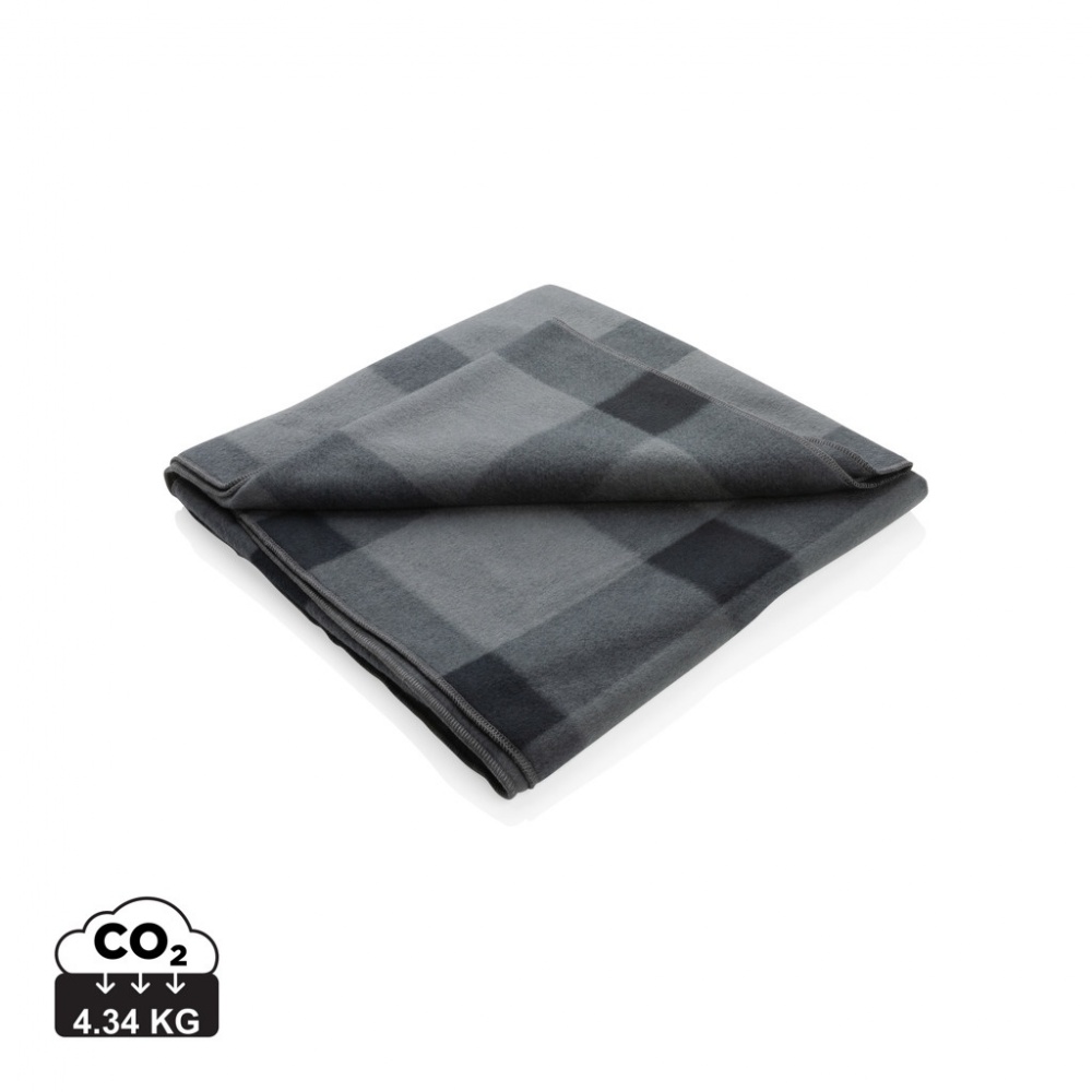 Logo trade promotional gift photo of: Soft plaid fleece blanket