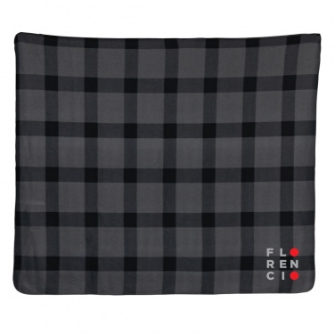 Logo trade promotional products image of: Soft plaid fleece blanket