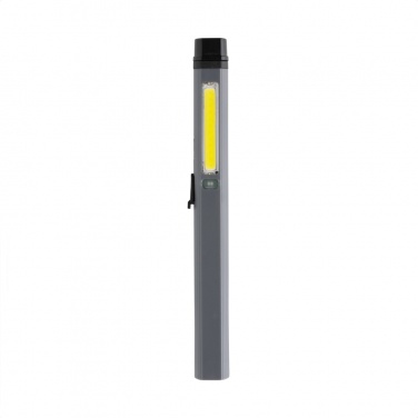 Logo trade promotional gifts image of: Gear X RCS recycled plastic USB rechargeable pen light