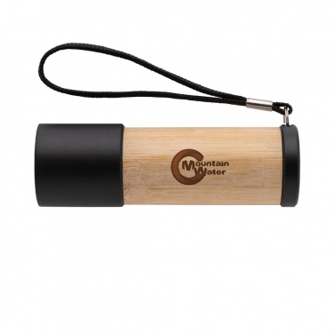 Logo trade promotional item photo of: Bamboo and RCS certfied recycled plastic torch
