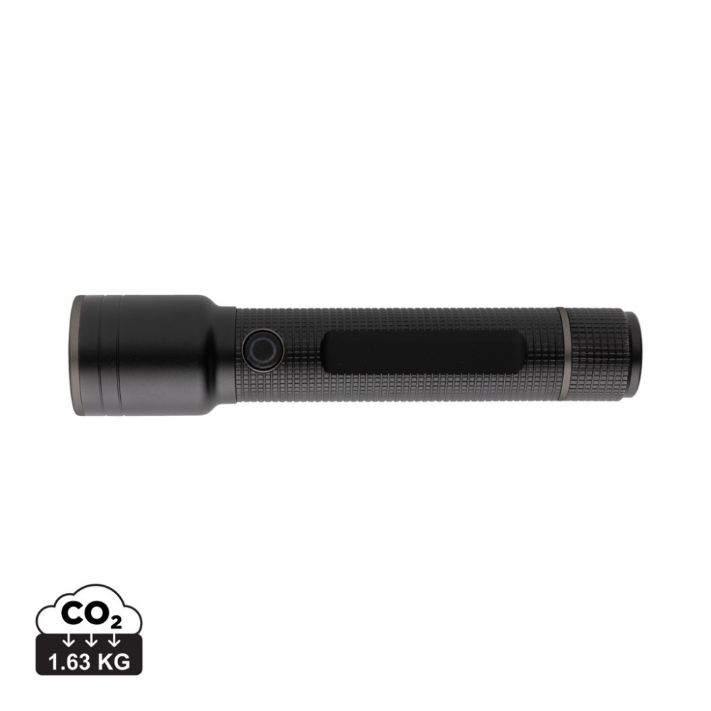 Logo trade advertising products picture of: Gear X RCS recycled aluminum USB-rechargeable torch large