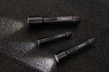 Logo trade promotional gifts picture of: RCS recycled aluminum USB-rechargeable heavy duty torch