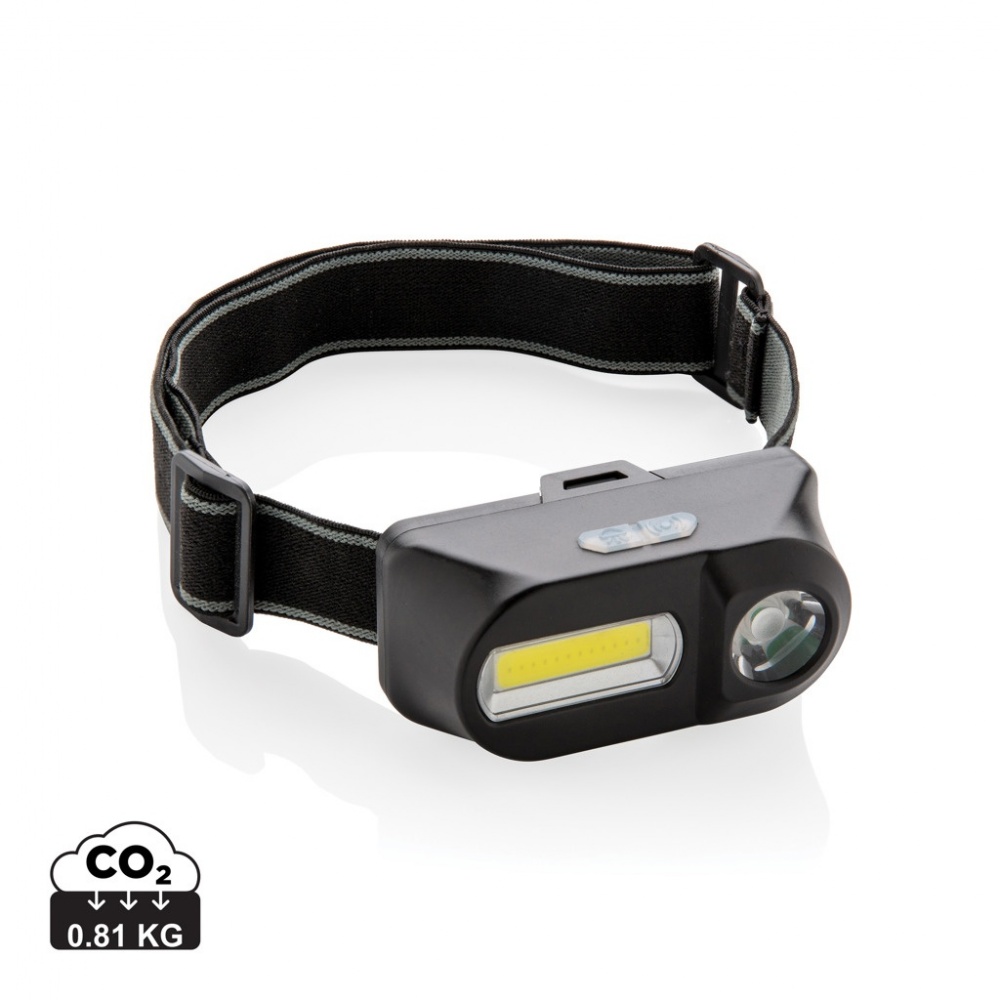 Logo trade promotional giveaways picture of: COB and LED headlight