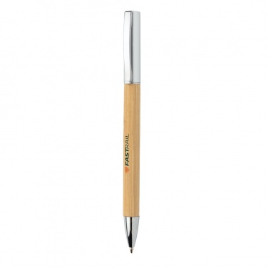 Logo trade promotional products image of: Modern bamboo pen