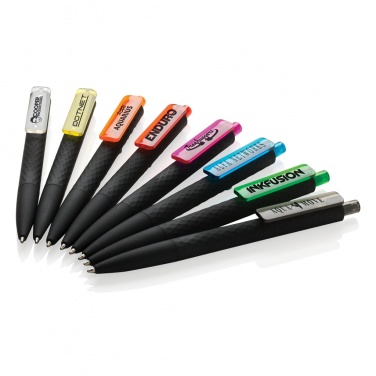 Logo trade promotional giveaway photo of: X3 black smooth touch pen