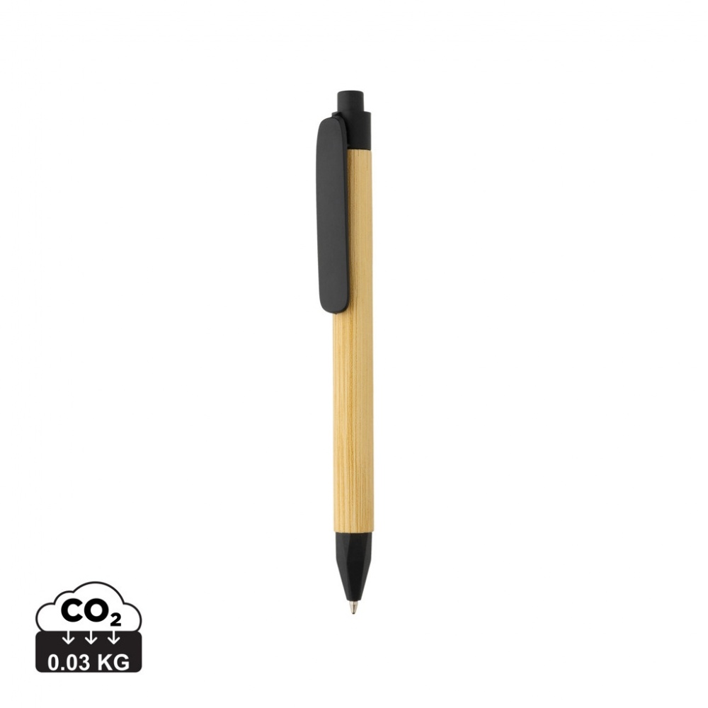 Logo trade promotional product photo of: Write responsible recycled paper barrel pen
