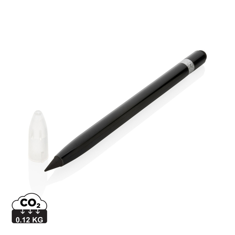 Logotrade corporate gift image of: Aluminum inkless pen with eraser