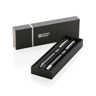 Logo trade corporate gifts image of: Swiss Peak Cedar RCS certified recycled aluminum pen set