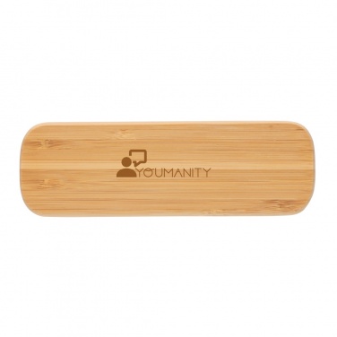 Logo trade business gifts image of: Bamboo pen in box