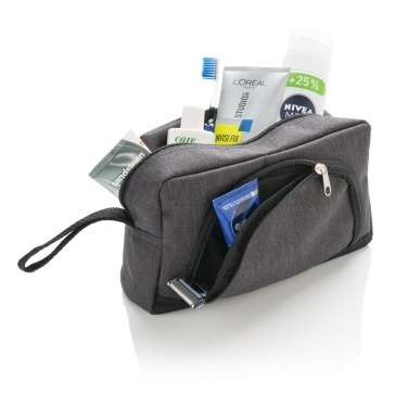 Logotrade promotional item image of: Classic two tone toiletry bag