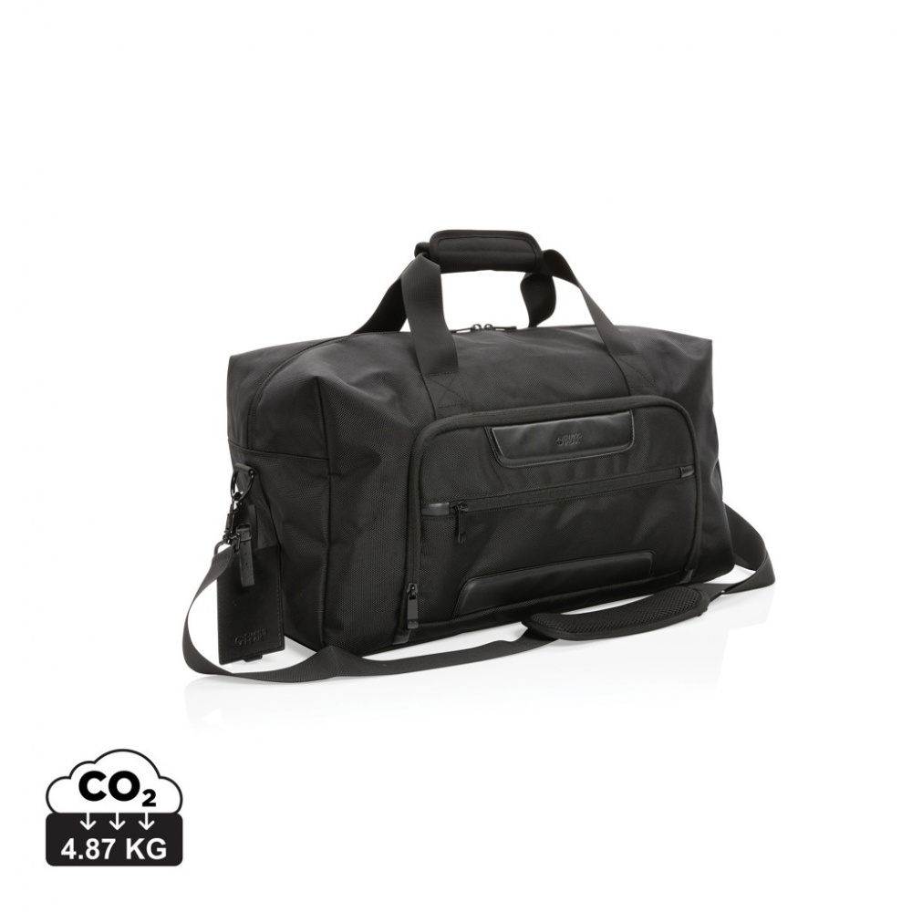 Logo trade corporate gift photo of: Swiss Peak AWARE™ RPET Voyager weekend bag