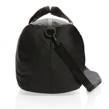Logo trade business gifts image of: Fashion black weekend bag PVC free