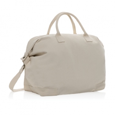 Logo trade advertising products image of: Kezar AWARE™ 500 gsm recycled canvas deluxe weekend bag
