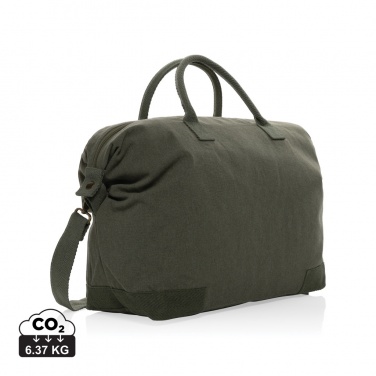 Logo trade advertising product photo of: Kezar AWARE™ 500 gsm recycled canvas deluxe weekend bag