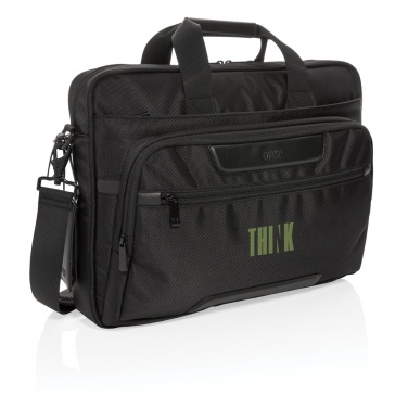 Logo trade promotional products image of: Swiss Peak RPET Voyager RFID 15.6" laptop bag
