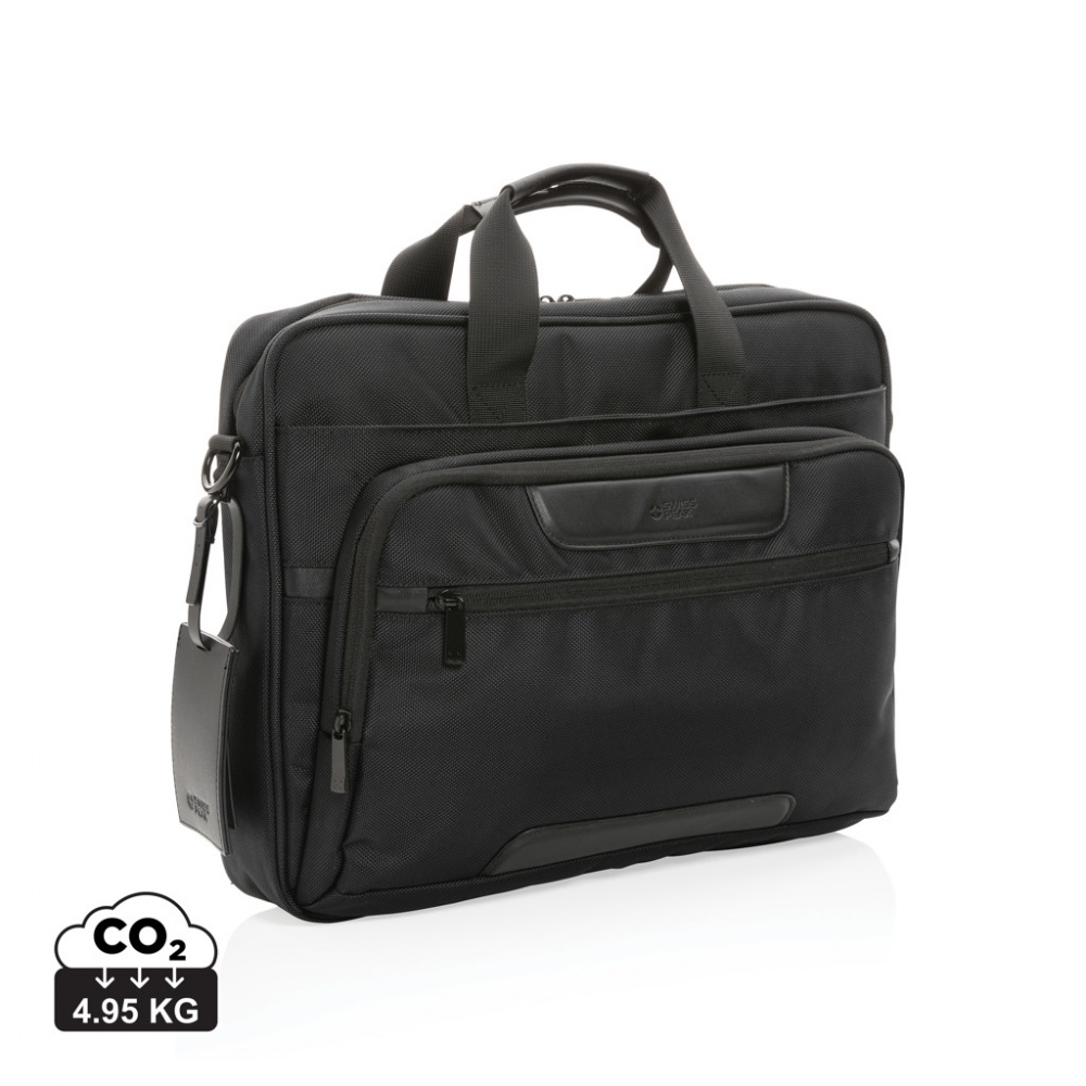 Logotrade promotional giveaway image of: Swiss Peak AWARE™ RPET Voyager 15.6" laptop bag