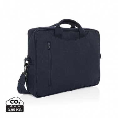 Logo trade corporate gifts picture of: Laluka AWARE™ recycled cotton 15.4 inch laptop bag