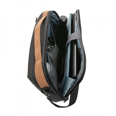 Logo trade corporate gifts picture of: Impact AWARE™ 300D two tone deluxe 15.6" laptop bag
