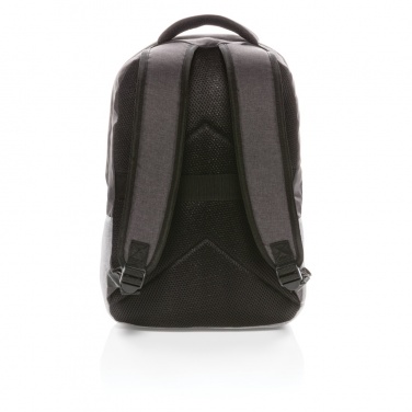 Logo trade promotional giveaway photo of: Duo colour RPET 15.6" RFID laptop backpack PVC free