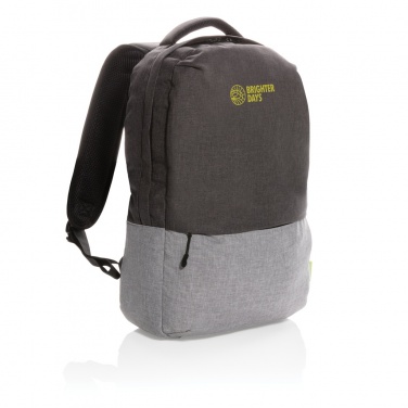 Logo trade promotional merchandise picture of: Duo colour RPET 15.6" RFID laptop backpack PVC free