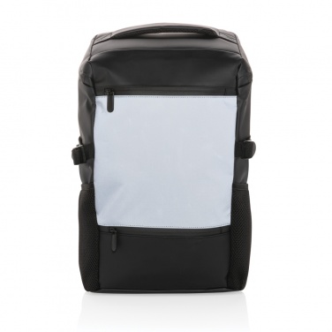 Logo trade promotional gifts image of: PU high visibility easy access 15.6" laptop backpack