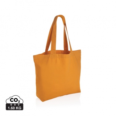Logo trade corporate gifts image of: Impact Aware™ 240 gsm rcanvas shopper w/pocket