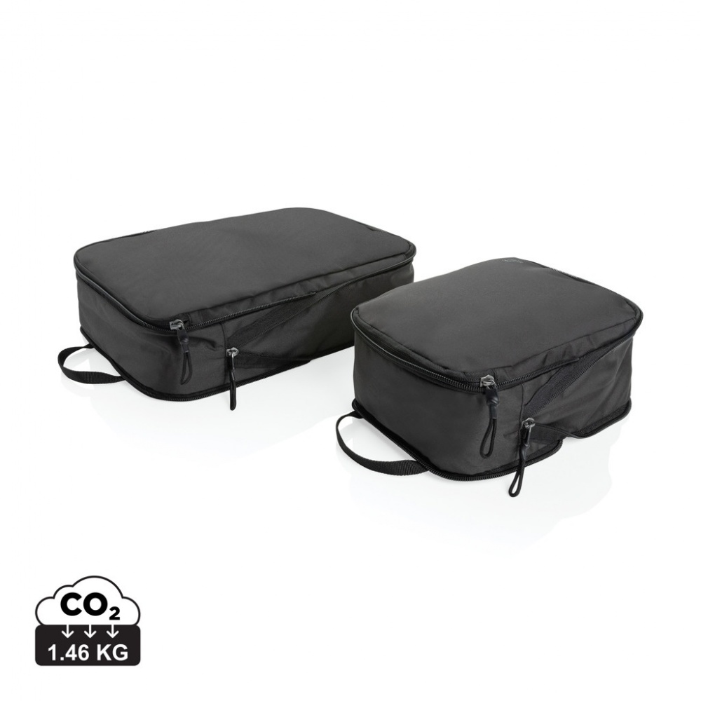Logotrade promotional merchandise photo of: Swiss Peak Ridge AWARE™ RPET compression travel cubes 2pc
