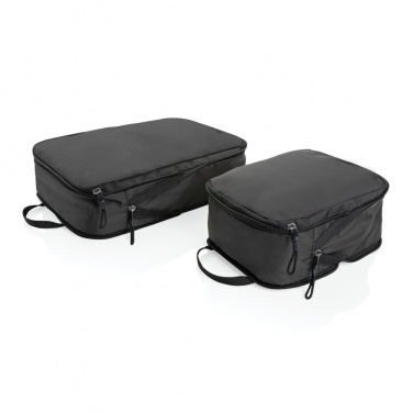 Logo trade promotional products picture of: Swiss Peak Ridge AWARE™ RPET compression travel cubes 2pc